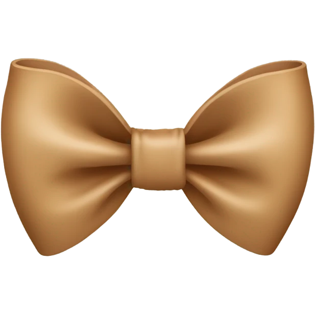 Light Brown bow  emoji