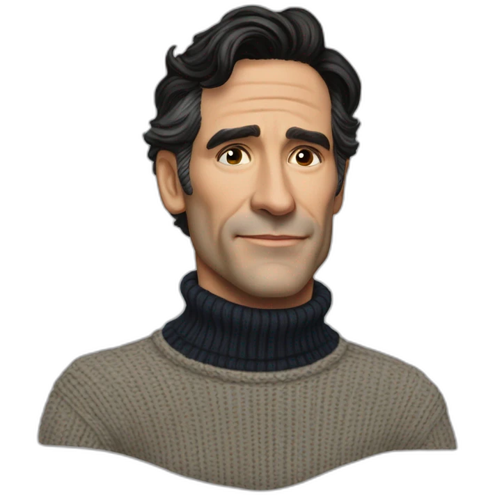 Ben Chaplin turtleneck sweater argy emoji