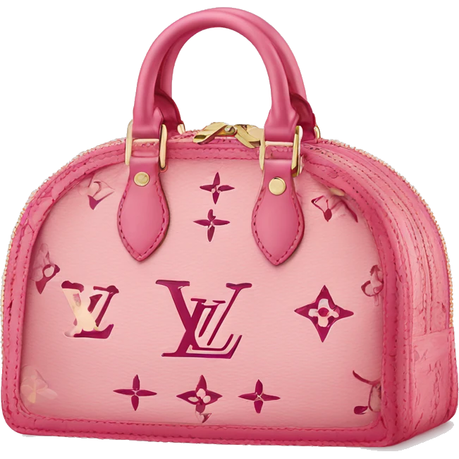 cartera rosada de louis vuitton  emoji