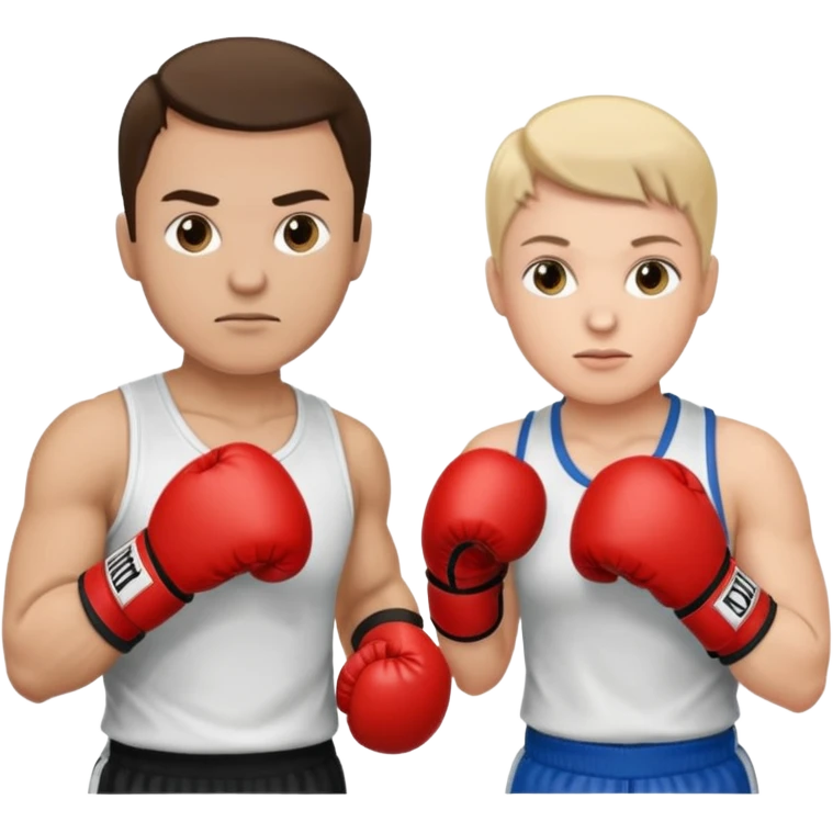 minister vs. celeb as if they were boxing emoji