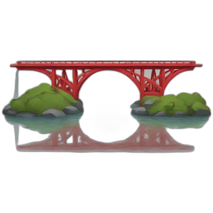 red bridge emoji