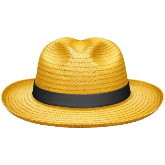 Straw hat from One Piece anime emoji