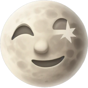 Moon astrology symbol  emoji