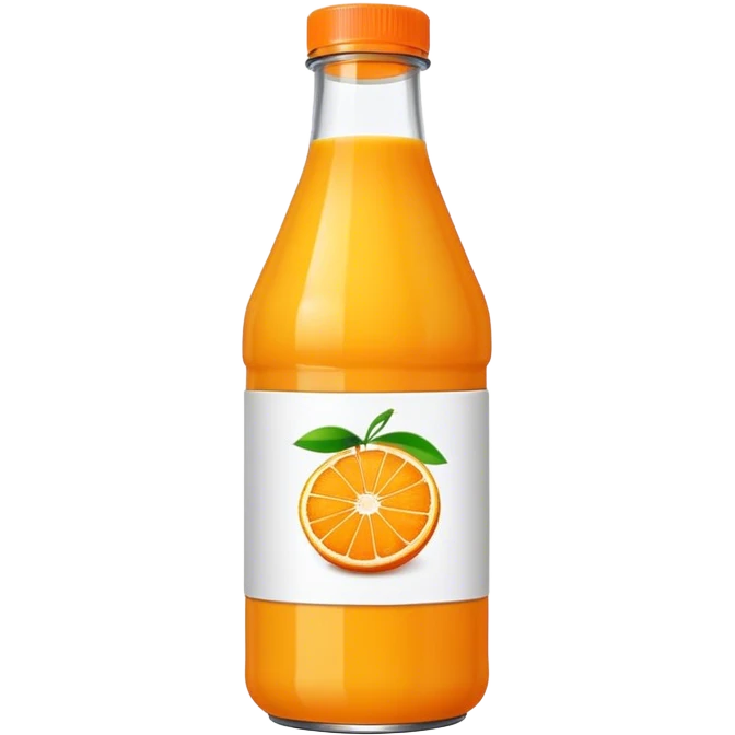 Orange juice bottle emoji