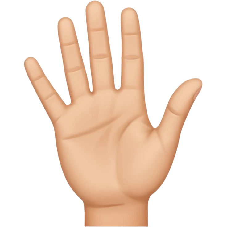 raised hand (stop gesture) emoji