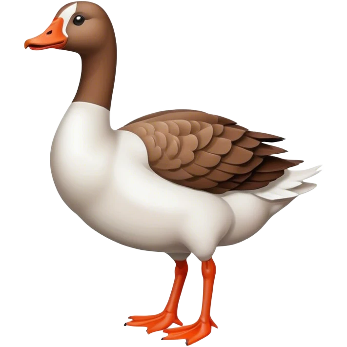goose carrying a bred emoji