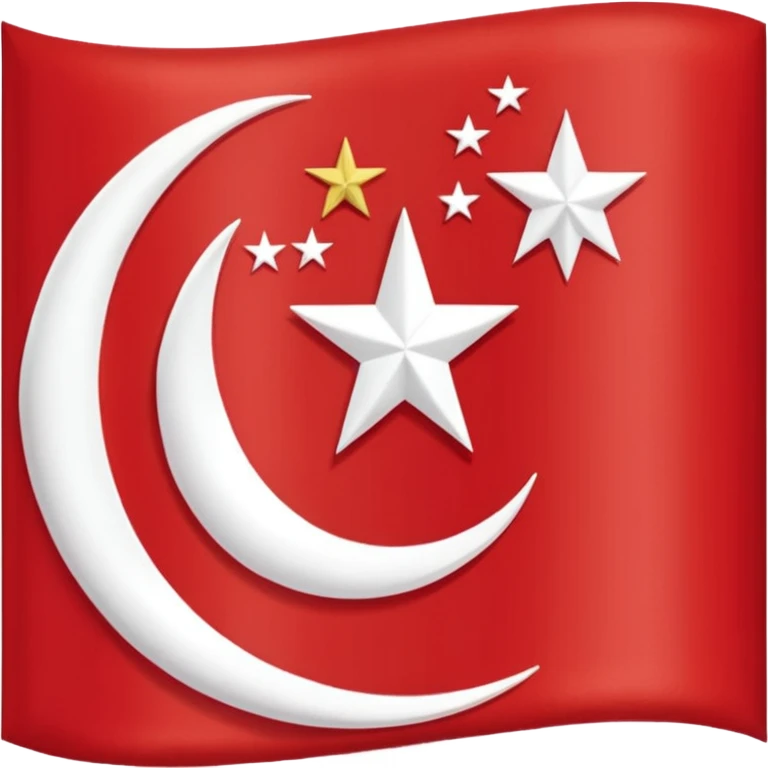 create an ottoman empire flag emoji. the shape of flag is like usual flag emojis alright emoji