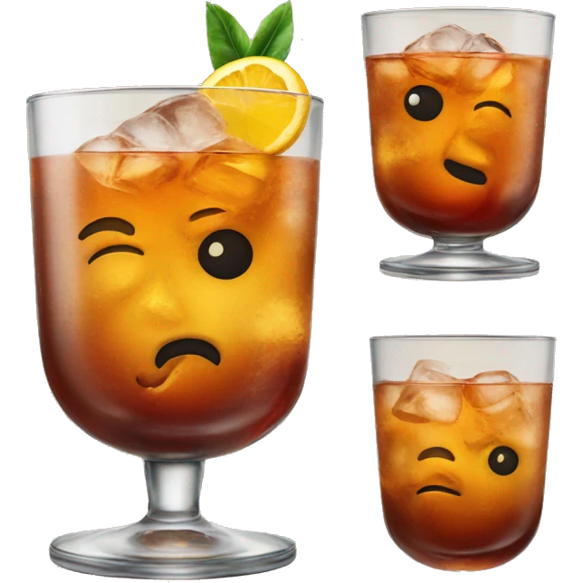 Old fashioned cocktail emoji