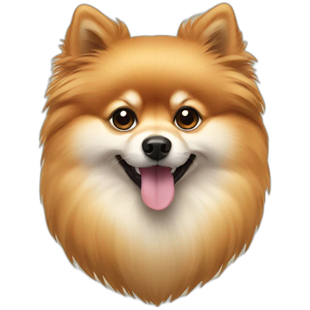Pomerian dog  emoji