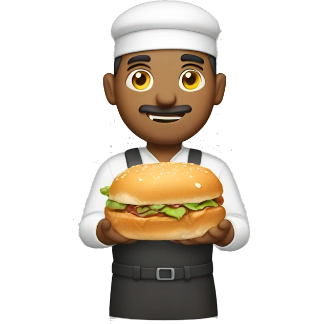 man holding vada-pav emoji