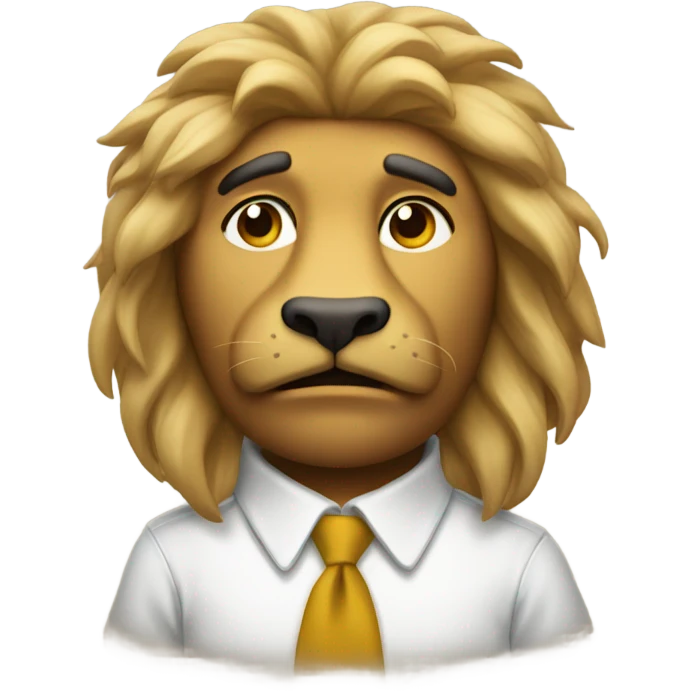León triste emoji