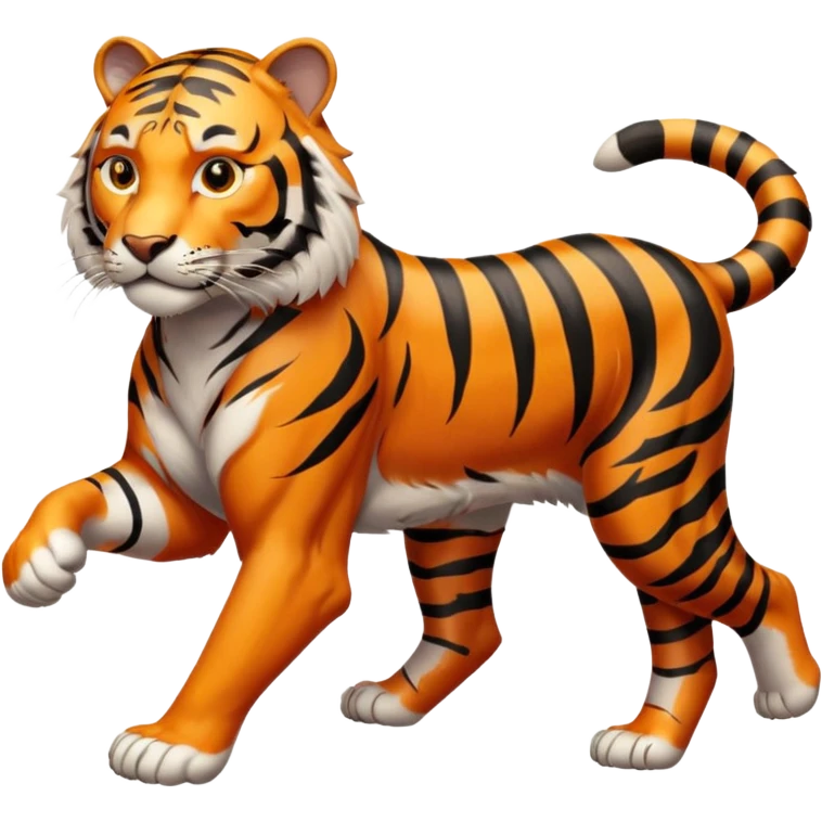 High resolution of a runnig tigar emoji