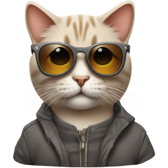 Cat with sunglasses emoji
