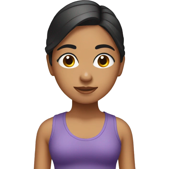 hispanic girl pilates emoji