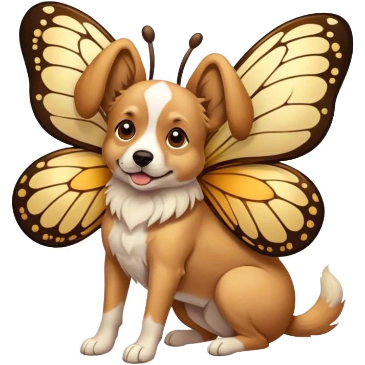 Dog with butterfly wings  emoji