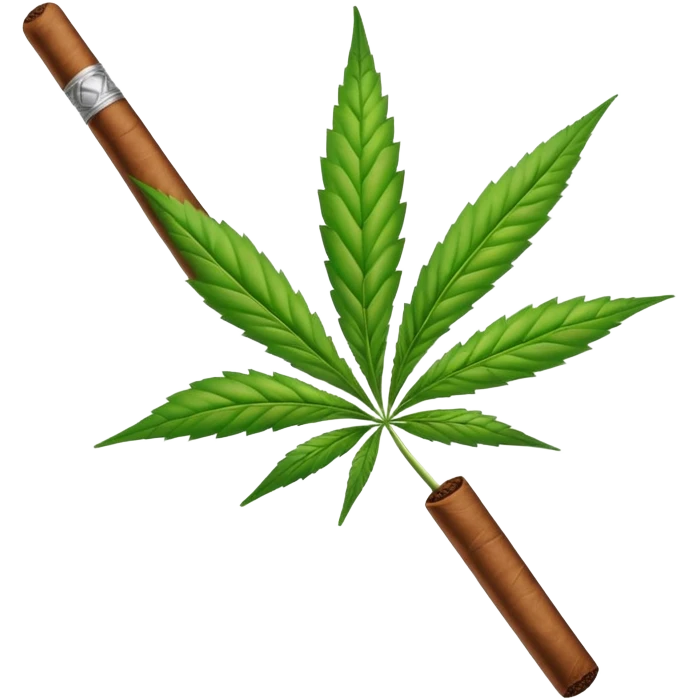 Backwood blunt with weed  emoji