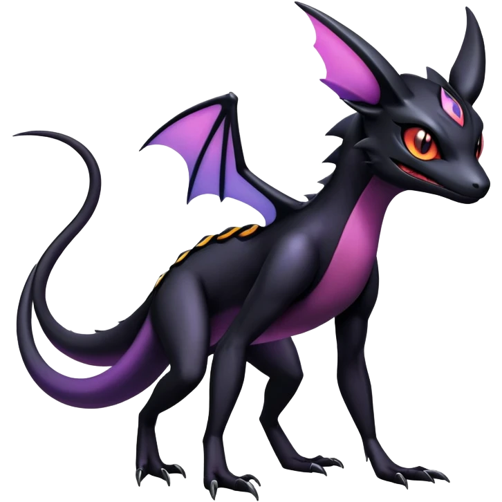 Salandit-Noibat-Noivern-Umbreon-Hybrid (Full body) emoji