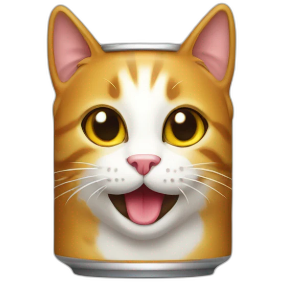 Cat beer emoji