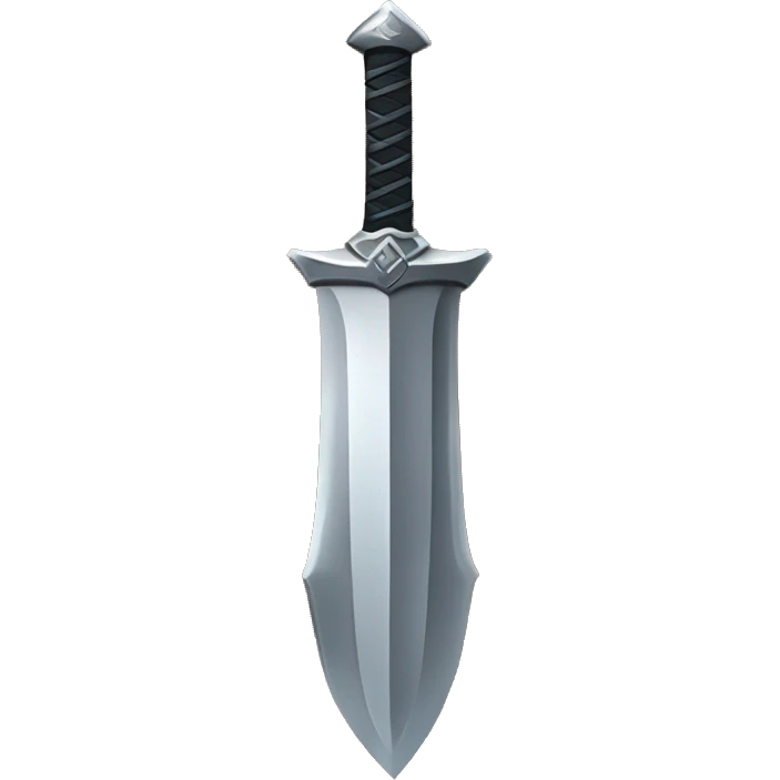 Espada enterrada en una piedra emoji