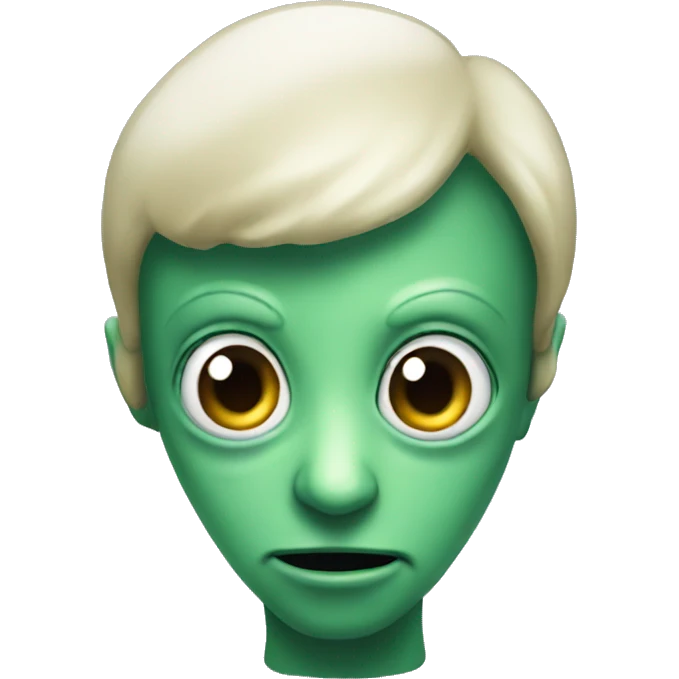 curious alien emoji