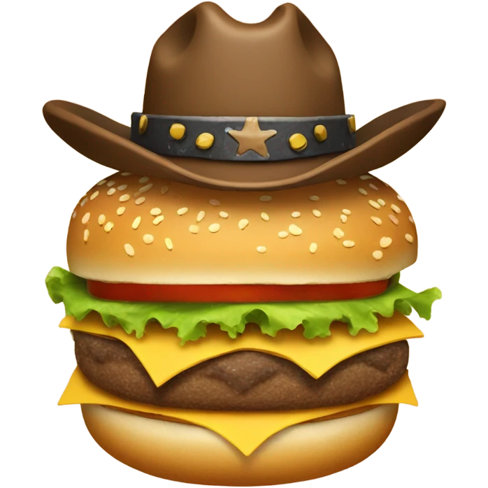 Cowboy hamburger  emoji
