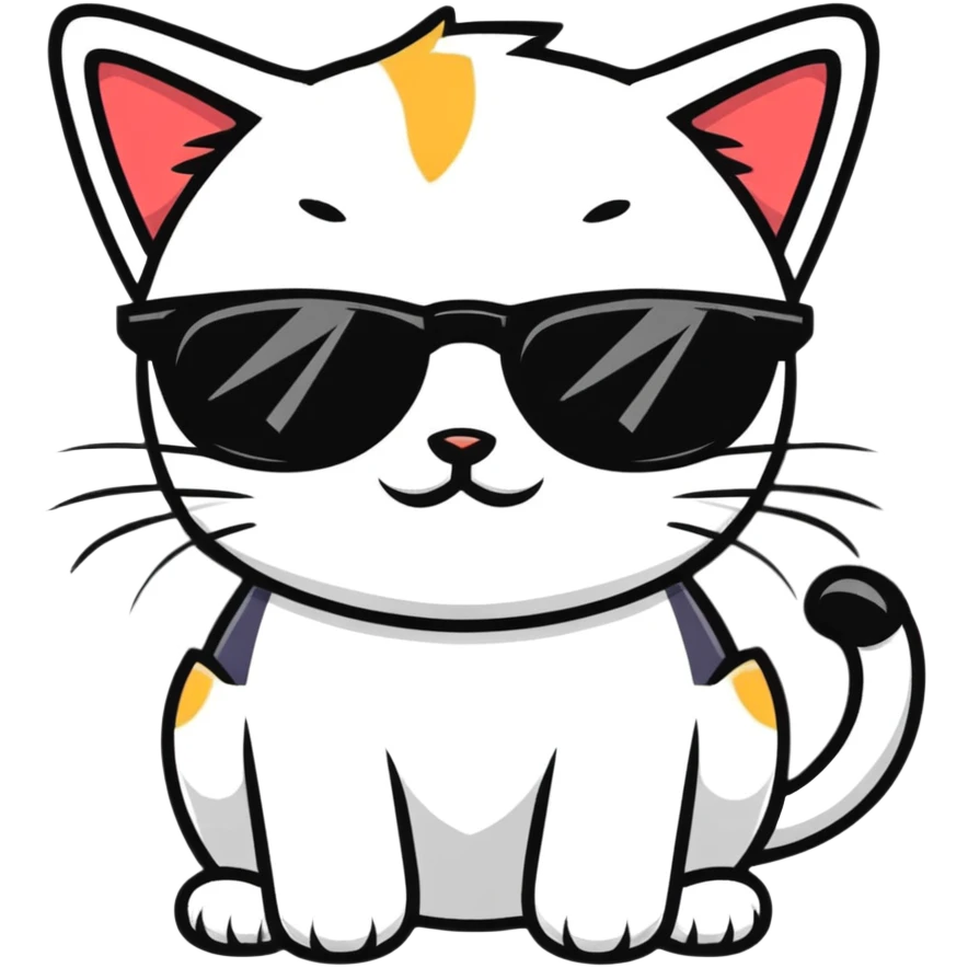 cat wearing sunglasses emoji