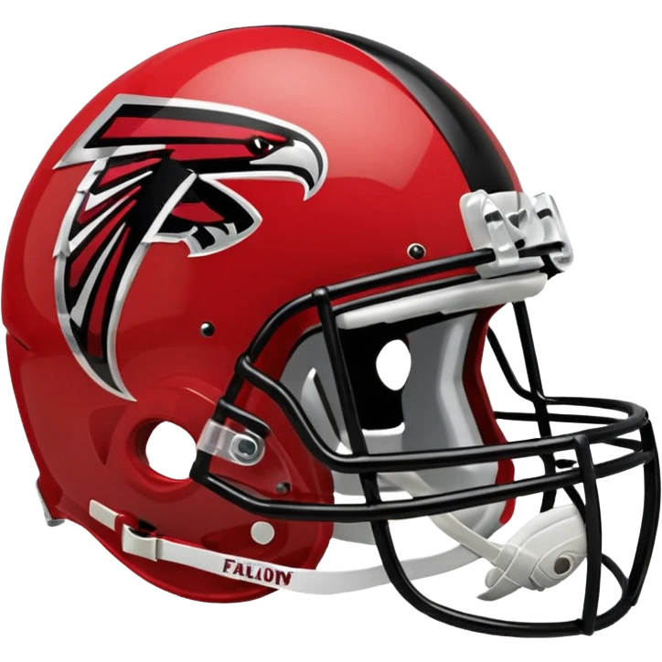 Atlanta Falcons Helmet wit logo emoji