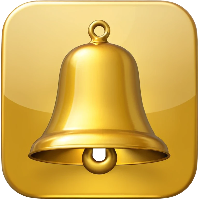 yellow YouTube bell icon emoji