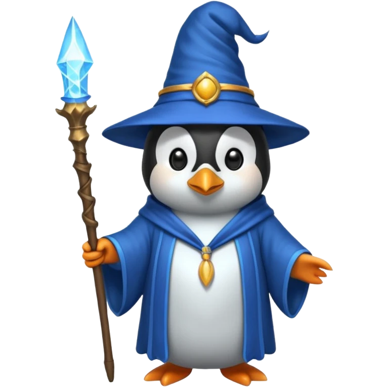 Penguin Wizard emoji