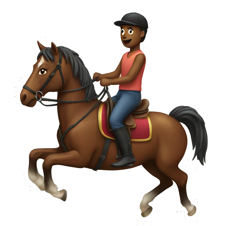Riding a horse emoji