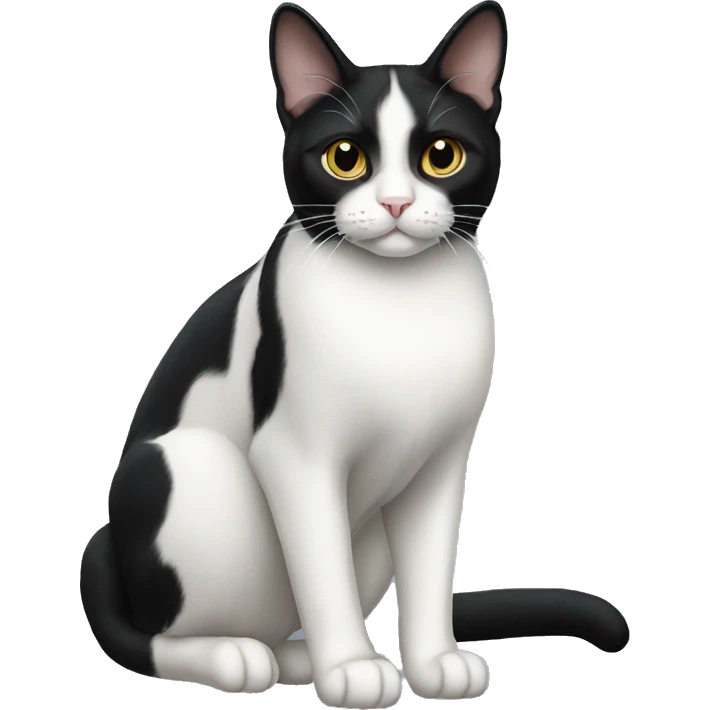 Tuxedo Cat Breed Full Body emoji