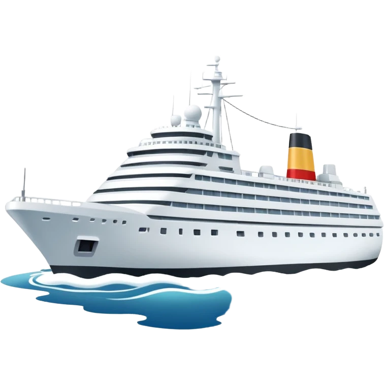 navio cruzeiro cor branca emoji