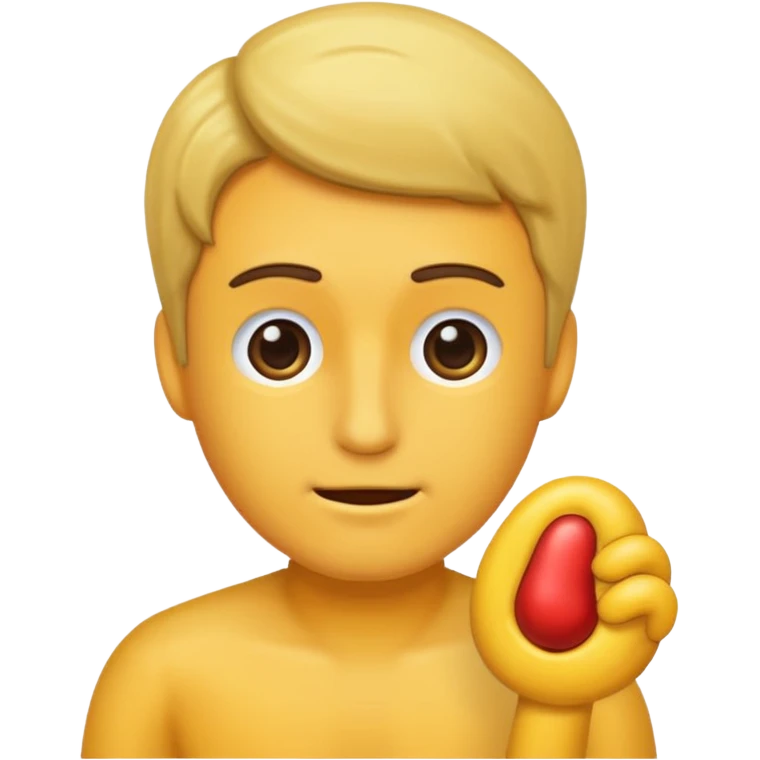 Male adult with erection emoji