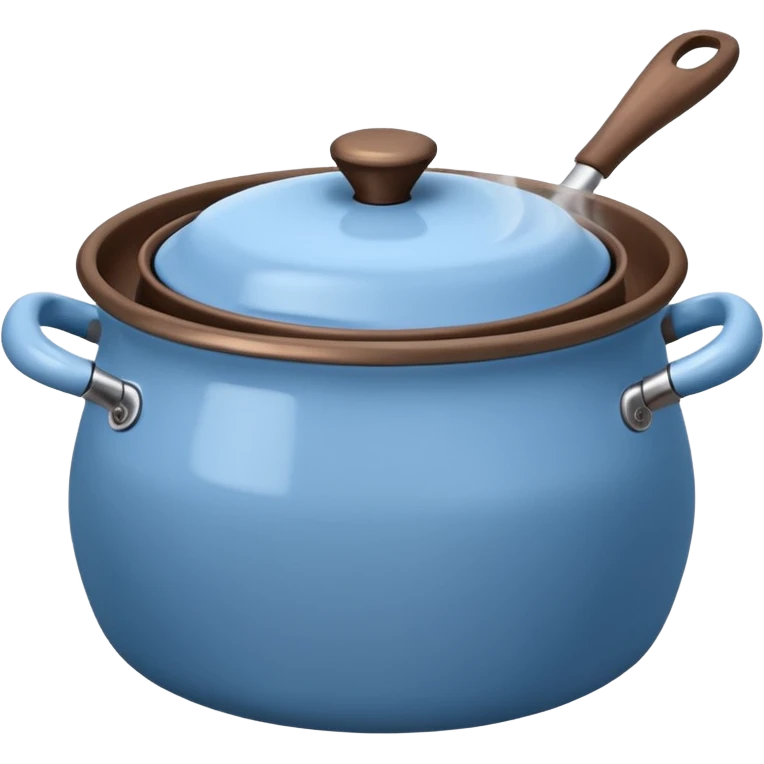 cooking pot powder blue   emoji