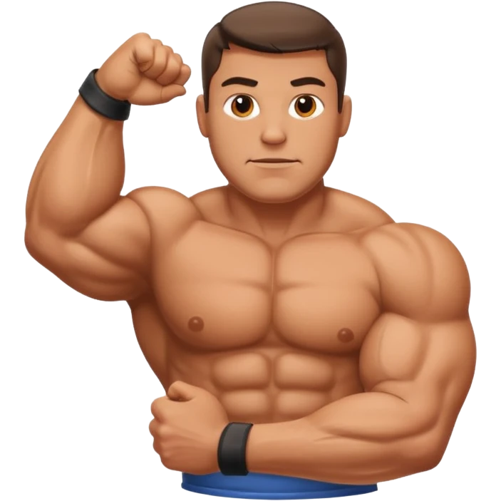 big muscular man arm only emoji