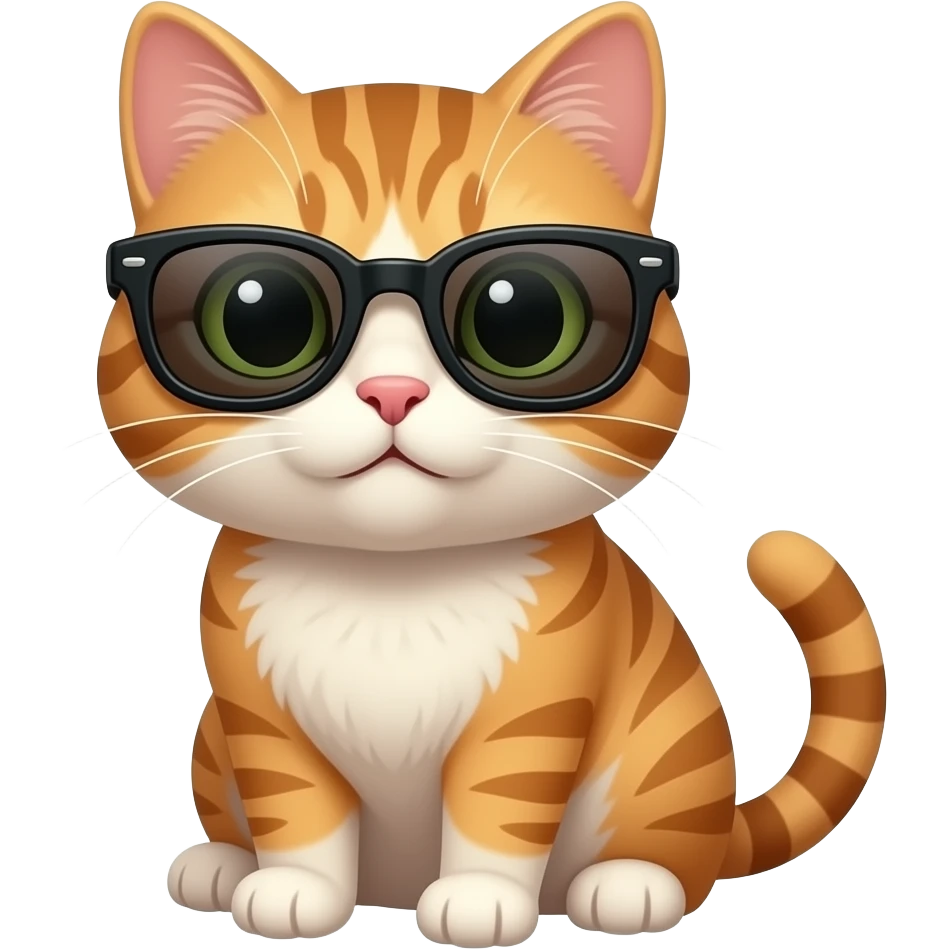 Cat wearing sunglasses emoji