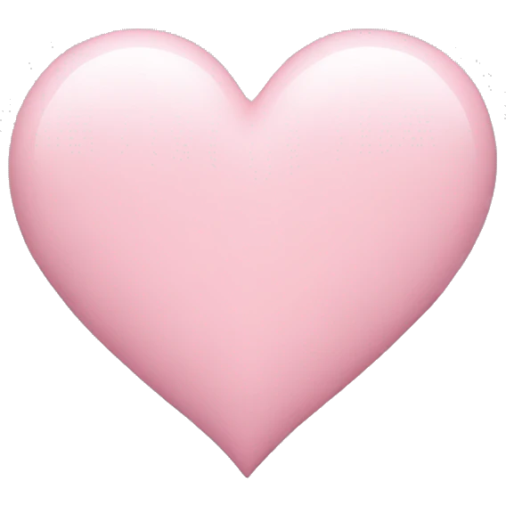 pastel pink heart emoji