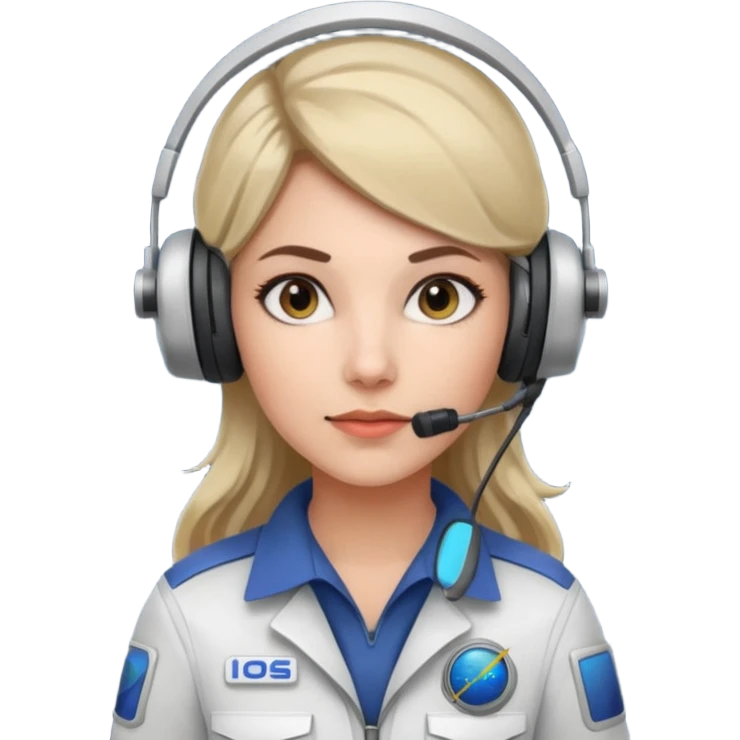 A female Space and satellite engineer emoji