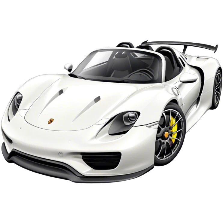 Porsche 918 Spyder - Porsche (Model Year: 2021) (Iconic colour: White) emoji