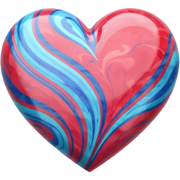 Marbled heart emoji