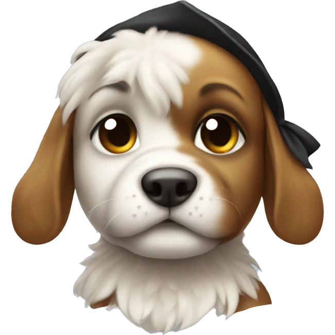 Puppy pirate emoji