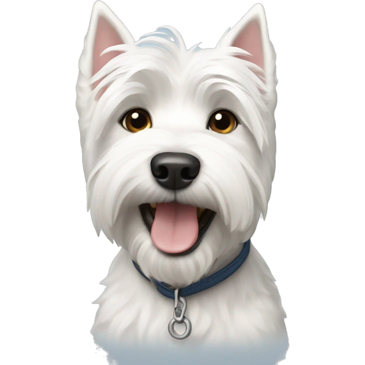 A Westie dog emoji