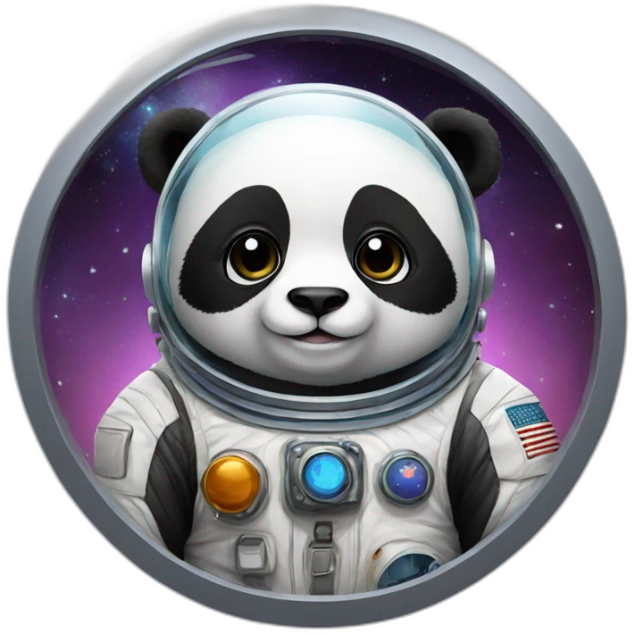 panda dressed as an astronaut emoji