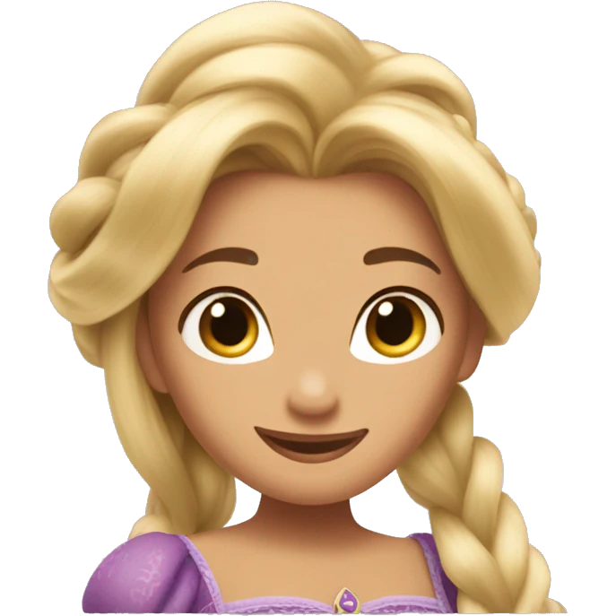 Rapunzel Disney princess emoji