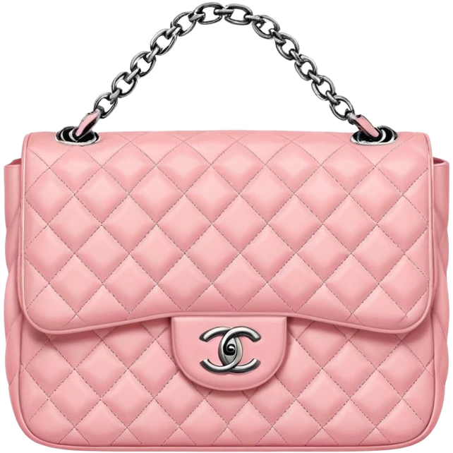 Chanel baby pink bag  emoji