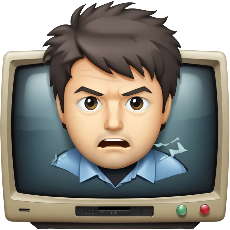 Пьяный Миша ломает телевизор  emoji