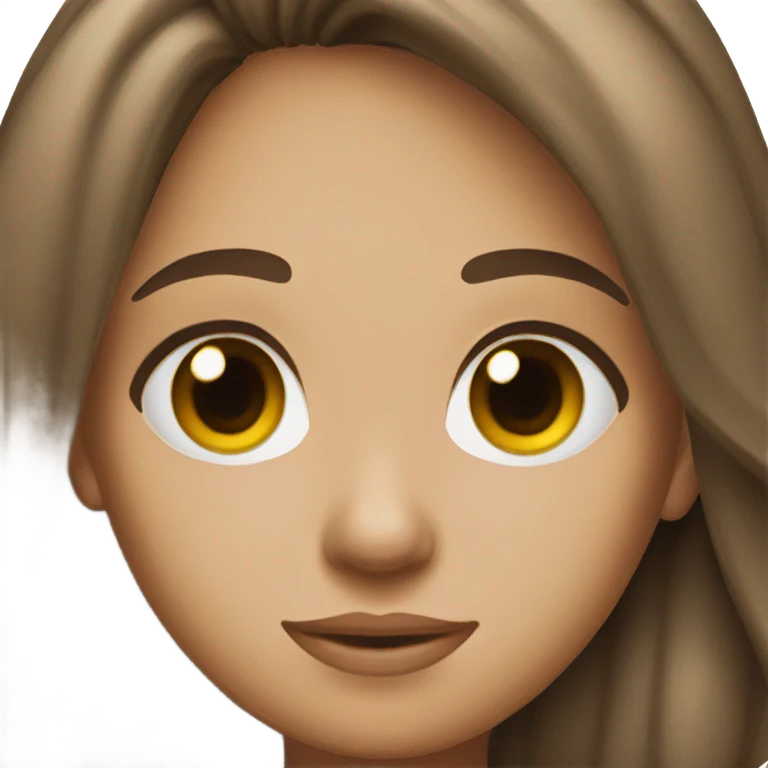 A Brunette pretty girl emoji