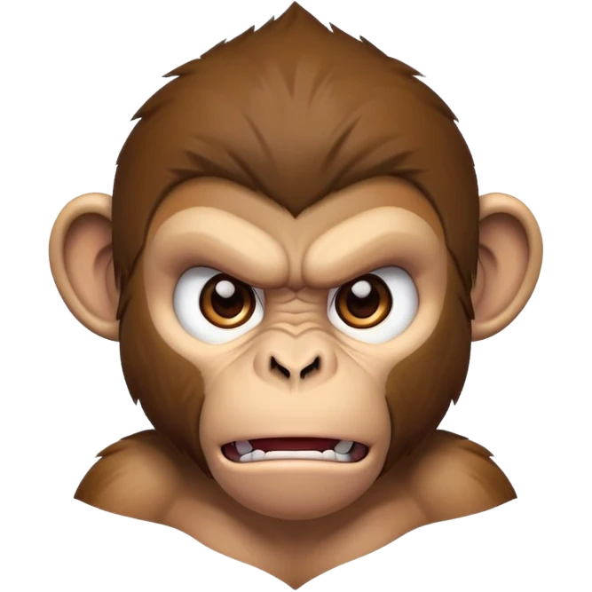 Monkey vs 100men emoji