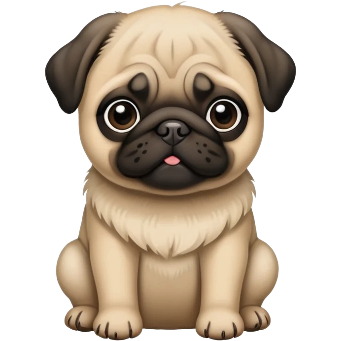 mops pug puppy emoji