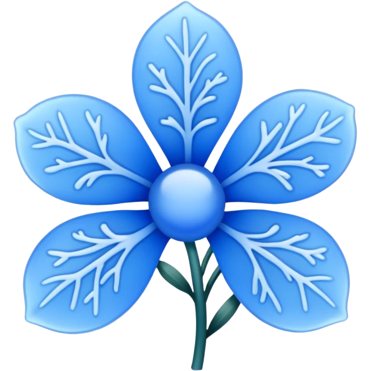 I need something for winter Video like bleu flowers emoji